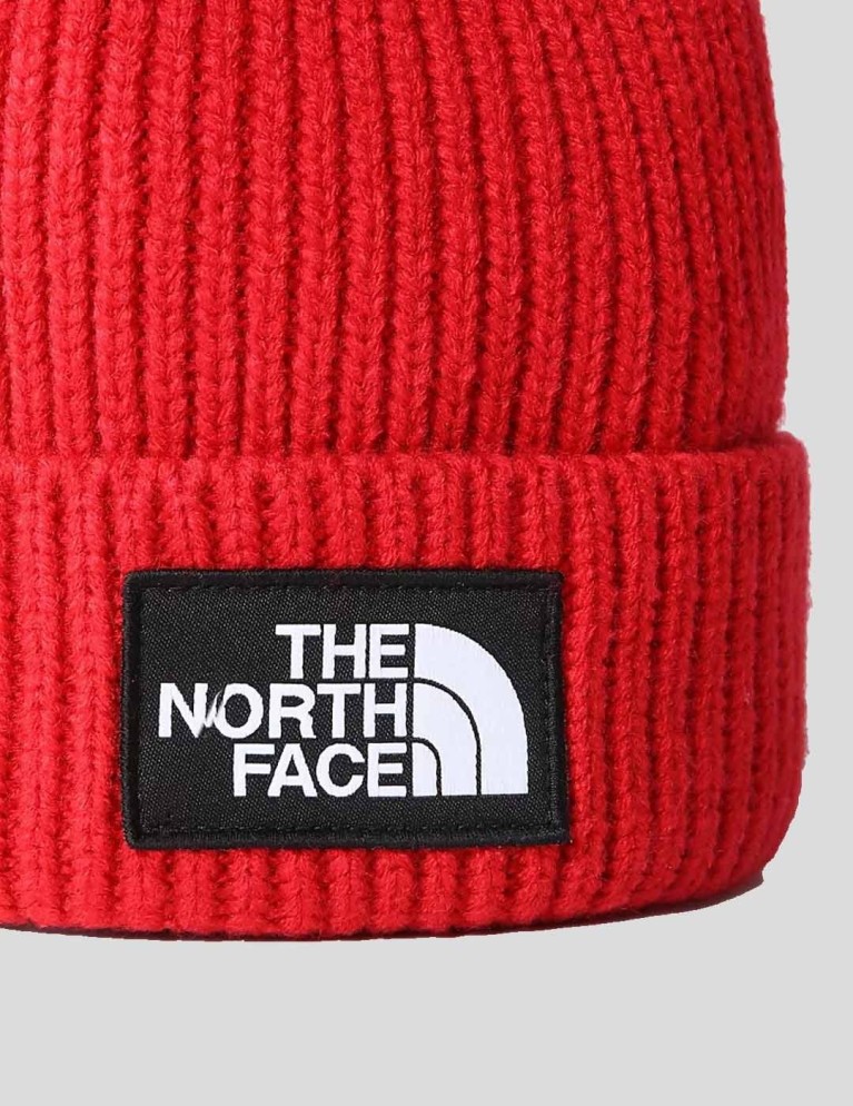 Warm THE NORTH FACE logo box cuf beanie tnf rosso